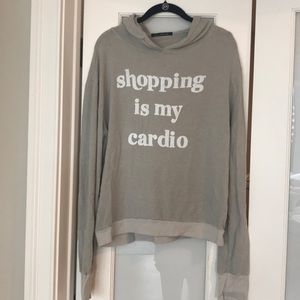 Wildfox ‘Shopping is My Cardio’ sweatshirt